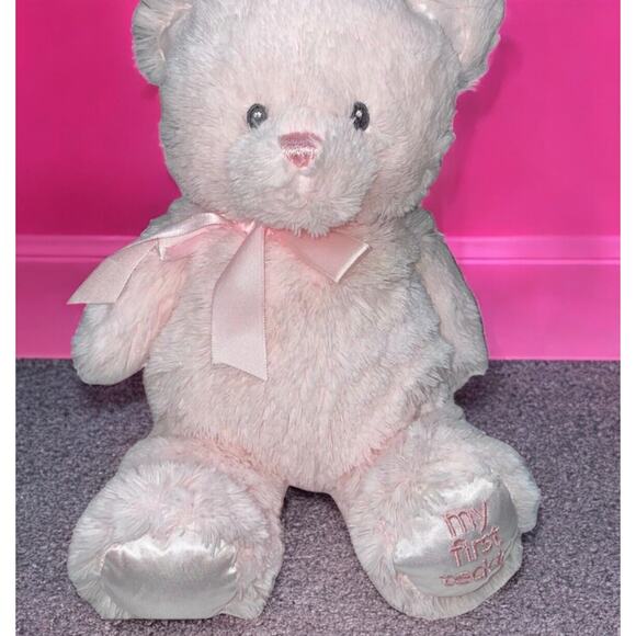 Baby Gund My First Teddy Bear Plush Stuffed Animal Embroidered Nursery Gift 11” - Picture 1 of 12